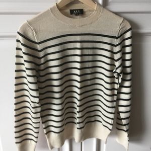 APC striped wool sweater size S